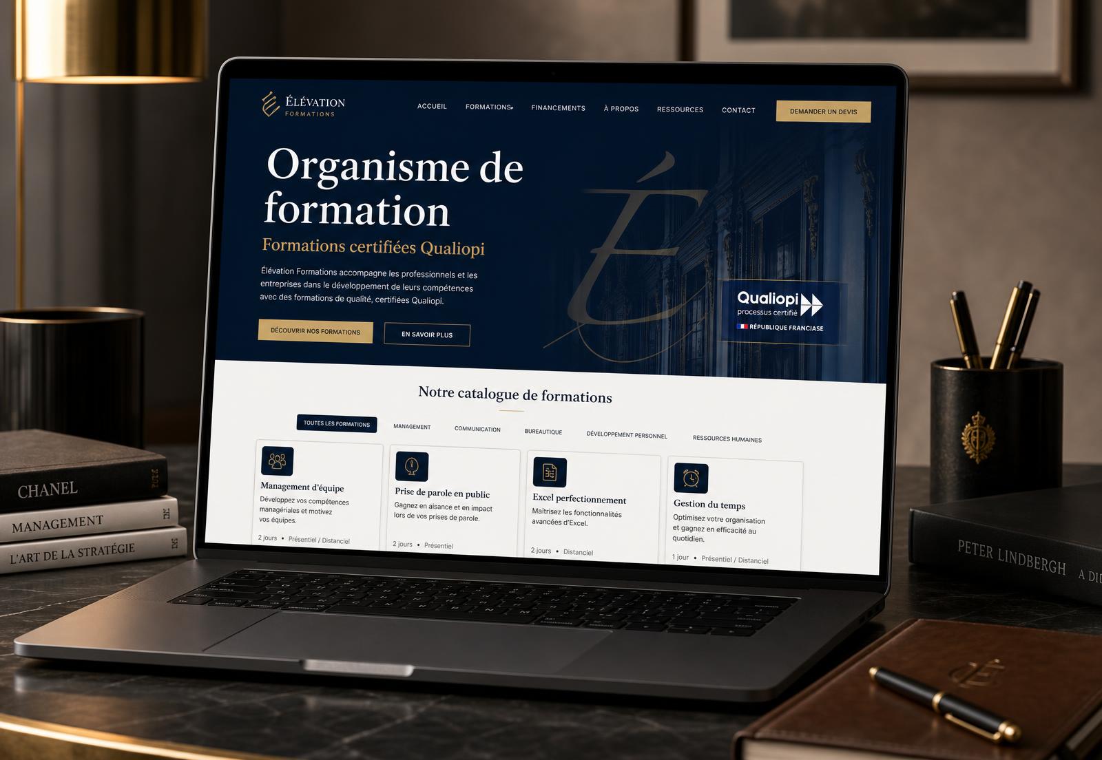 Projet Organisme de formation pro — secteur Formation